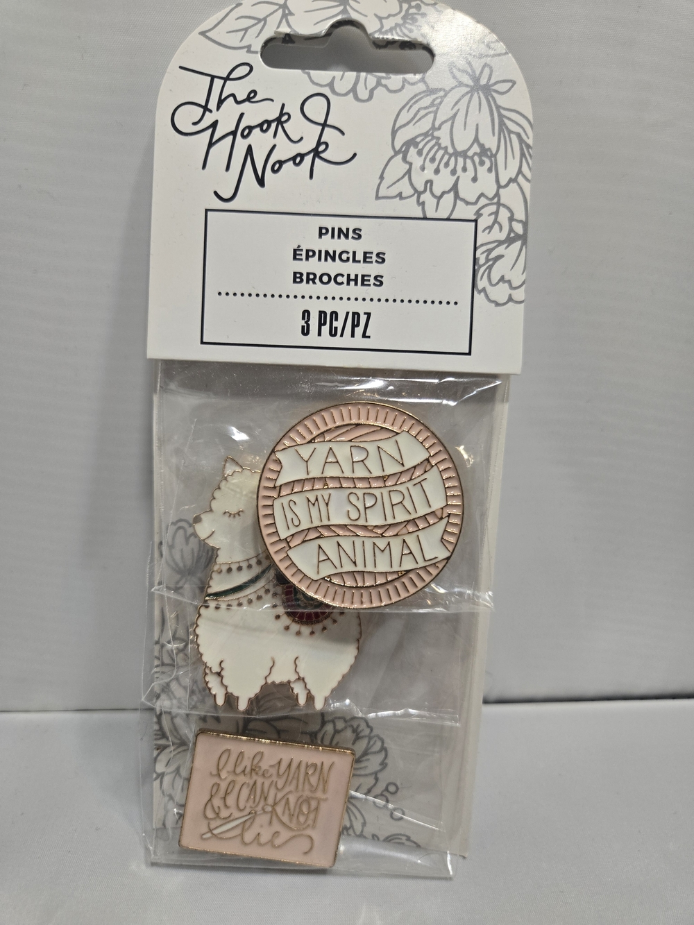 The Hook Nook Pins- Yarn Is My Spirit Animal (3-Pack)